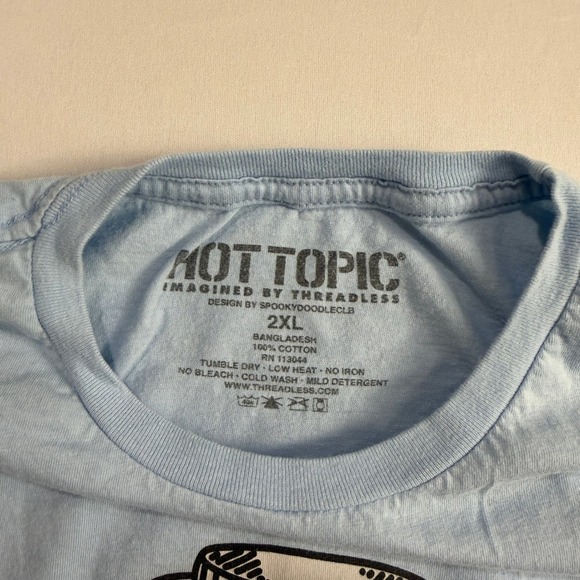 Hot Topic Ghoul Juice Blue Graphic T Shirt Threadless Design 2XL - Picture 4 of 5